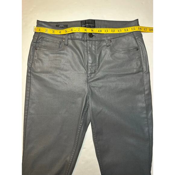 White House Black Market Coated High Rise Skinny Modal Jeans Women’s Size 10 - Picture 4 of 7